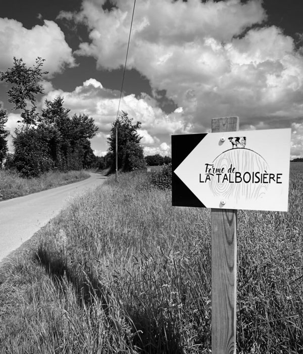 Panneau Ferme de la Talboisière, ferme de Normandie